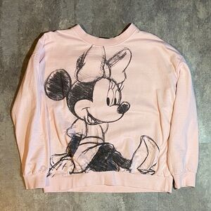 Cute Y2K Pink Minnie Mouse Disney Sweatshirt